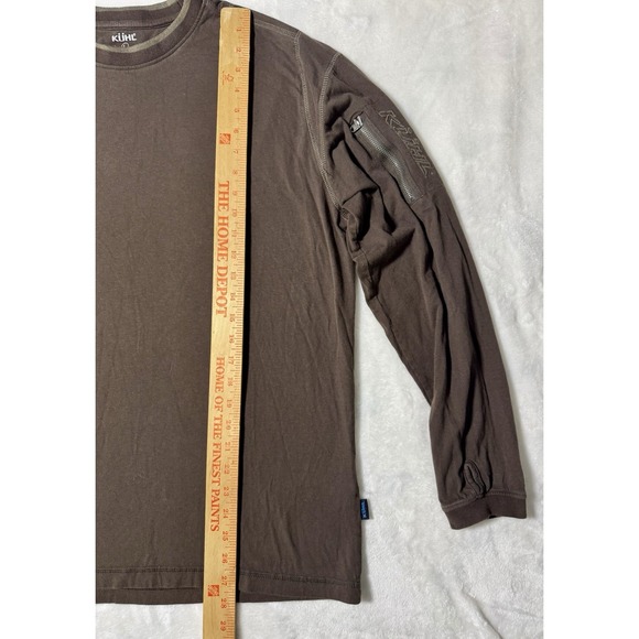 Kuhl Brown Kommando Crew Wildfibre Born In The Wild Trail Hiking Organic Large - Picture 7 of 9